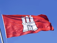 Flagge von Hamburg